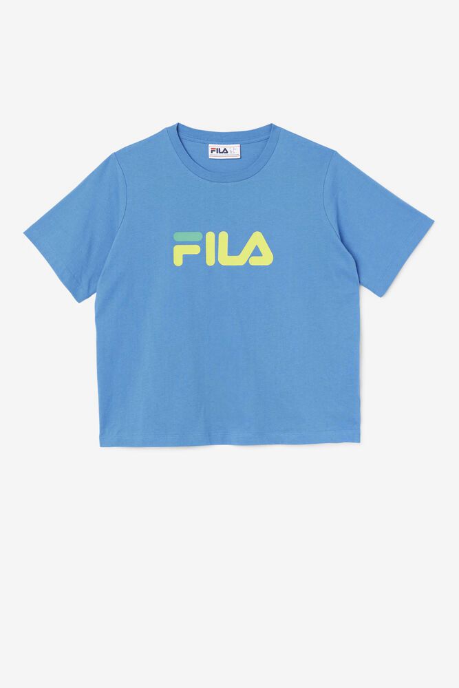 Fila T-Shirt Womens Blue Thea - Ireland 26839-LSNM